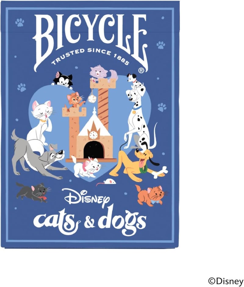 Bicycle بطاقات لعب مستوحاة من قطط وكلاب ديزني، featuring ليدي وترامب، قط تشيشاير، 101 دالماتيان، يزما، وأكثر!  - Image 2